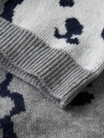 NAME IT Striktrøje Loose Sauel Grey Melange